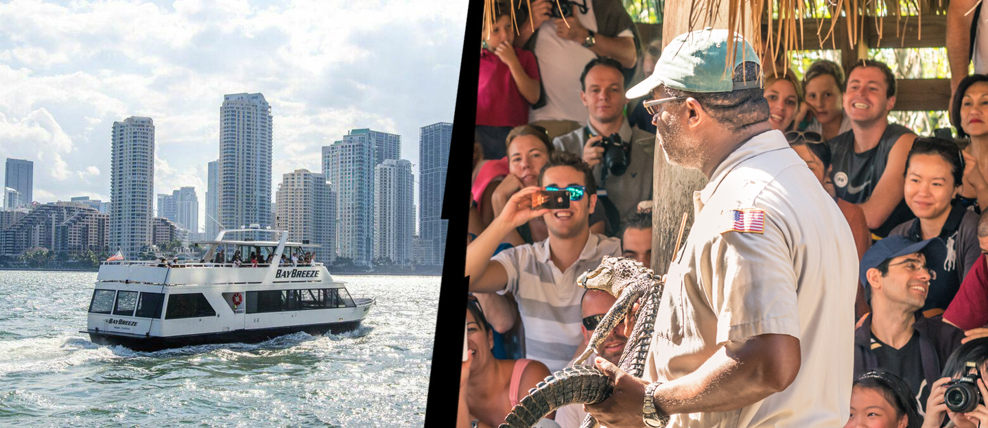 Miami Doble Combo: Everglades Airboat Ride with Biscayne Boat Tour
